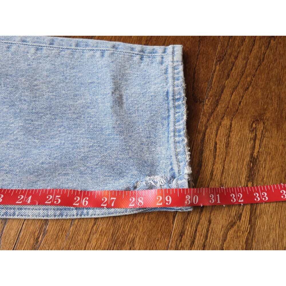 Abercrombie & Fitch Curve Love ’90s Straight Jeans 25 Ultra High Rise Light Wash - Picture 8 of 10